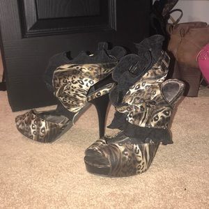 Leopard print heels